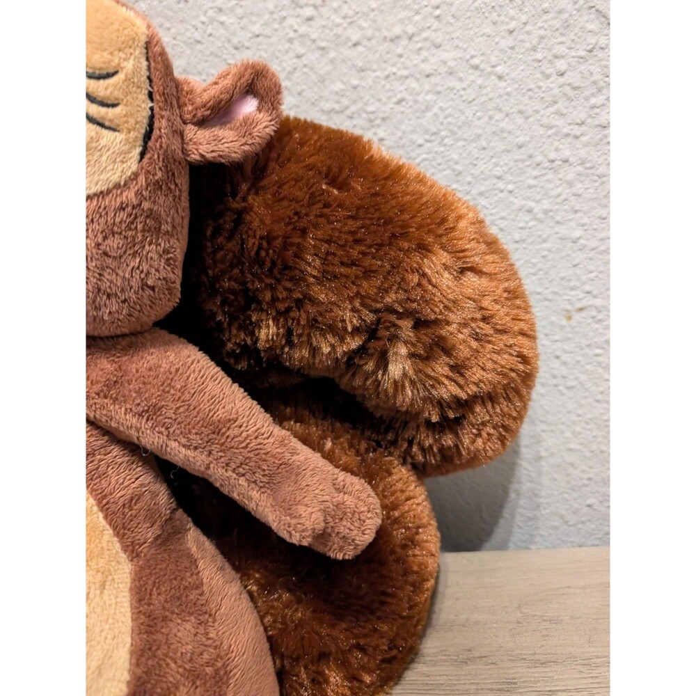 Great Wolf Lodge Sammy the Squirrel Fiesta Plush 15 in Brown Zipper Pocket - Picture 6 of 11